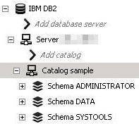 Expand the database server in the Search targets dialog box to select specific resources to scan.