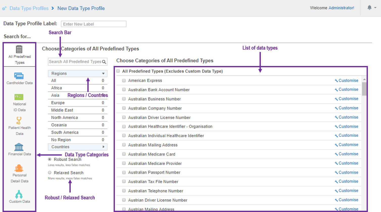 Add a new version of an existing data type profile.