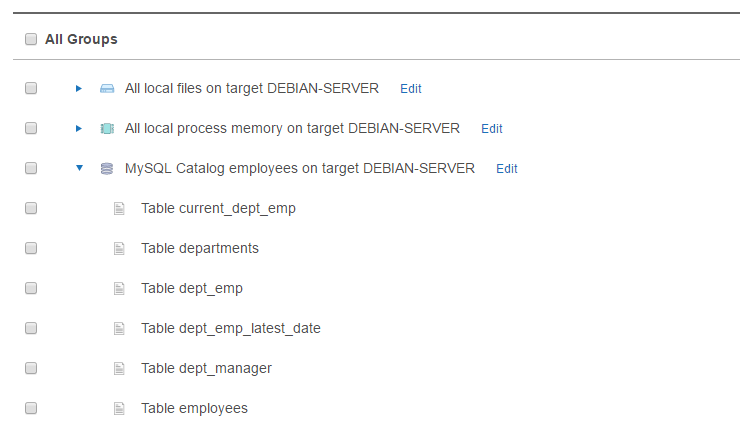 Select Target locations to scan in Enterprise Recon 2.0.