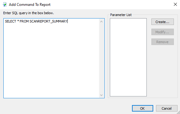 Adding SQL commands to query Enterprise Recon Datasource in SAP Crystal Reports.