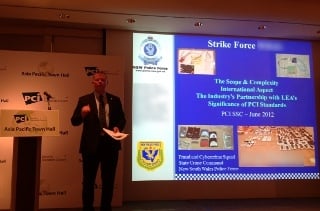 Ritchie Sim - NSW Police Force presenting on a major card fraud case
