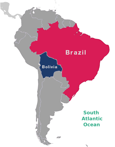 A map of Brazil represents the scope of the LGPD law.
